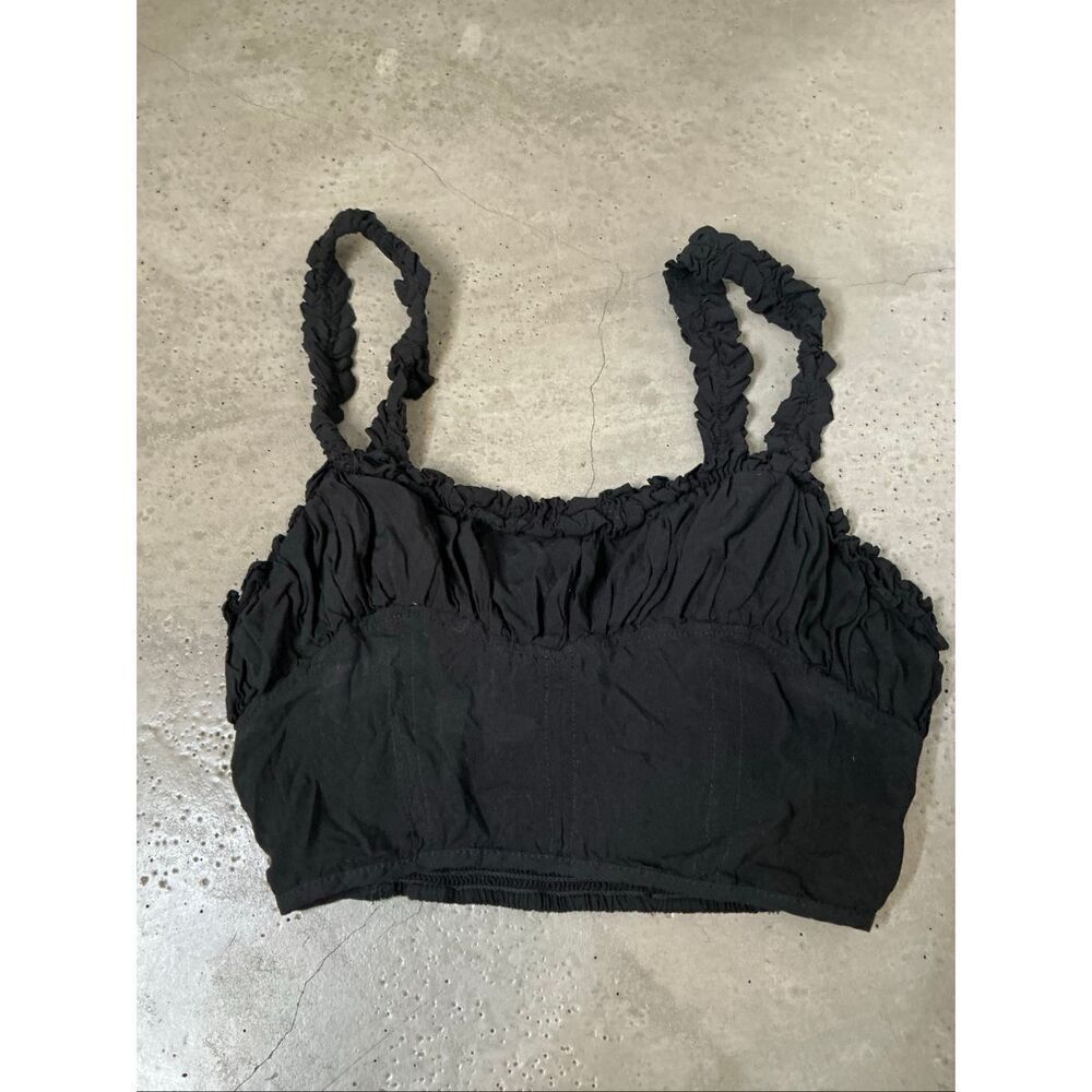 Free People Intimately Cropped Ruffled Bralette - Picture 1 of 4